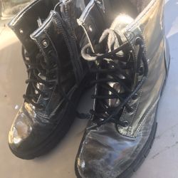 Nice Silver Shiny Boots See All Pictures Only $15