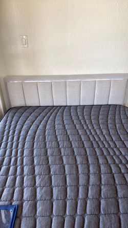 Queen bed frame with led lights