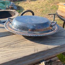 Covered Dish Silver Plate