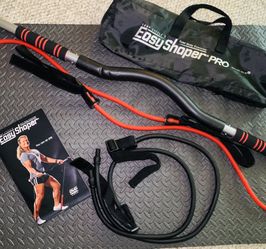 Easy Shaper Pro Tony Little Exercise Kit Resistance Bands DVDs Bar Storage  Bag for Sale in Houston, TX - OfferUp