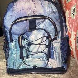 75$ Brand New Pottery barn Marble Design Backpack