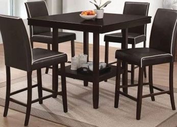 5PC Counter Height Dining Set – Stylish & Space-Saving 