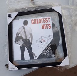 Record Album Picture Frame, Black Display a Floating Album Cover