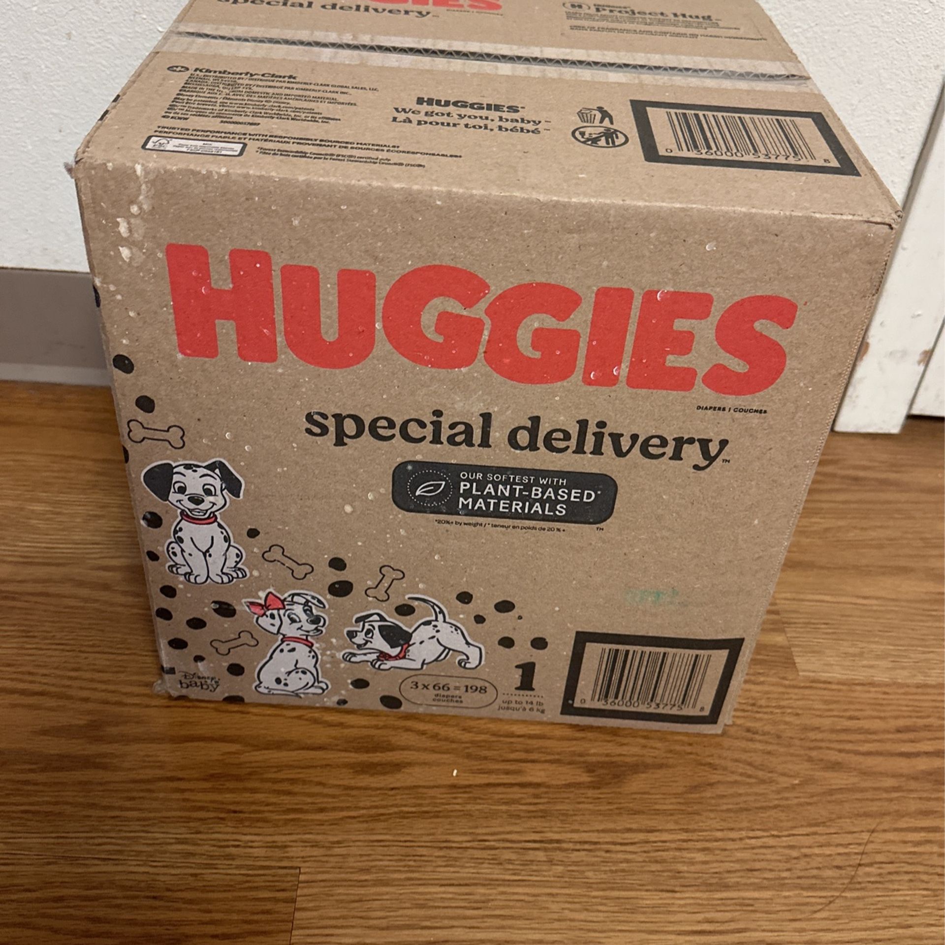 Huggies Special Delivery diapers 198ct Size 1