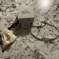 Vivienne Westwood Silver Pearl Choker