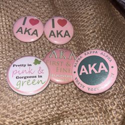 AKA Inc. Buttons/pin, Keychains, 