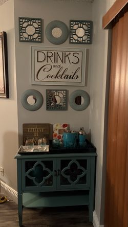 Small Teal Cabinet