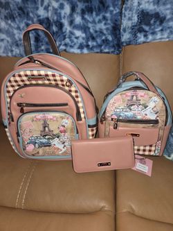 Nikki by Nicole Lee 3 pc backpack