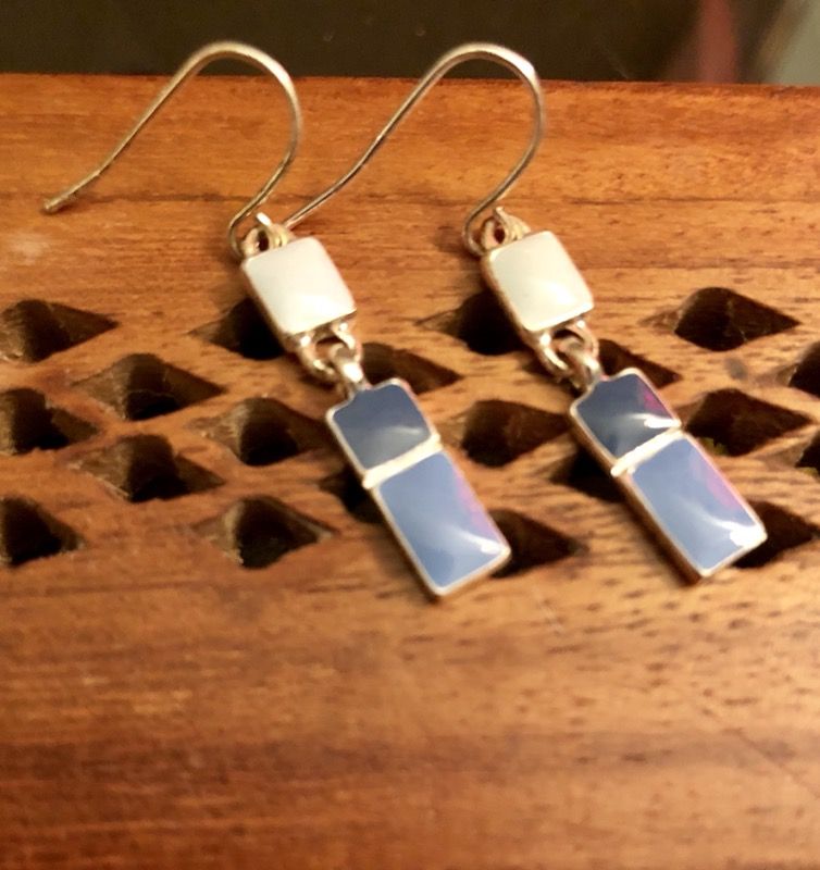 Silver earrings