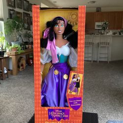 RARE (33")1996 PRETTY DANCIN ESMERALDA DOLL-DISNEY-THE HUNCHBACK OF NOTRE DAME Mattel # 66325 NIB
