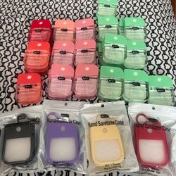 sanitizers and cases