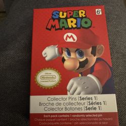 Nintendo Super Mario Series 1 Collector Pins Random Pin Box (Brand New/Sealed)