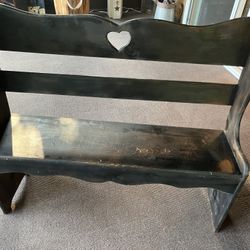 Black Primitive Bench