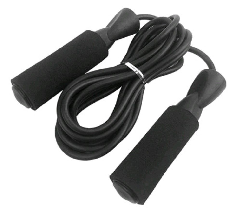 Lixada Adjustable Jump Rope Fitness Skipping Rope Soft Foam Handles for Exercise
