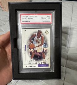 1998 SP Authentic Vince Carter Rookie PSA 10
