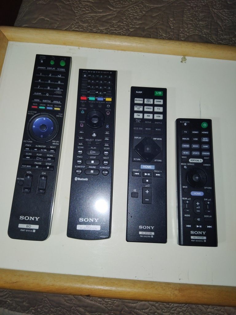 Sony Remote Control 2 BD/ 2AV SYSTEM $20 Each