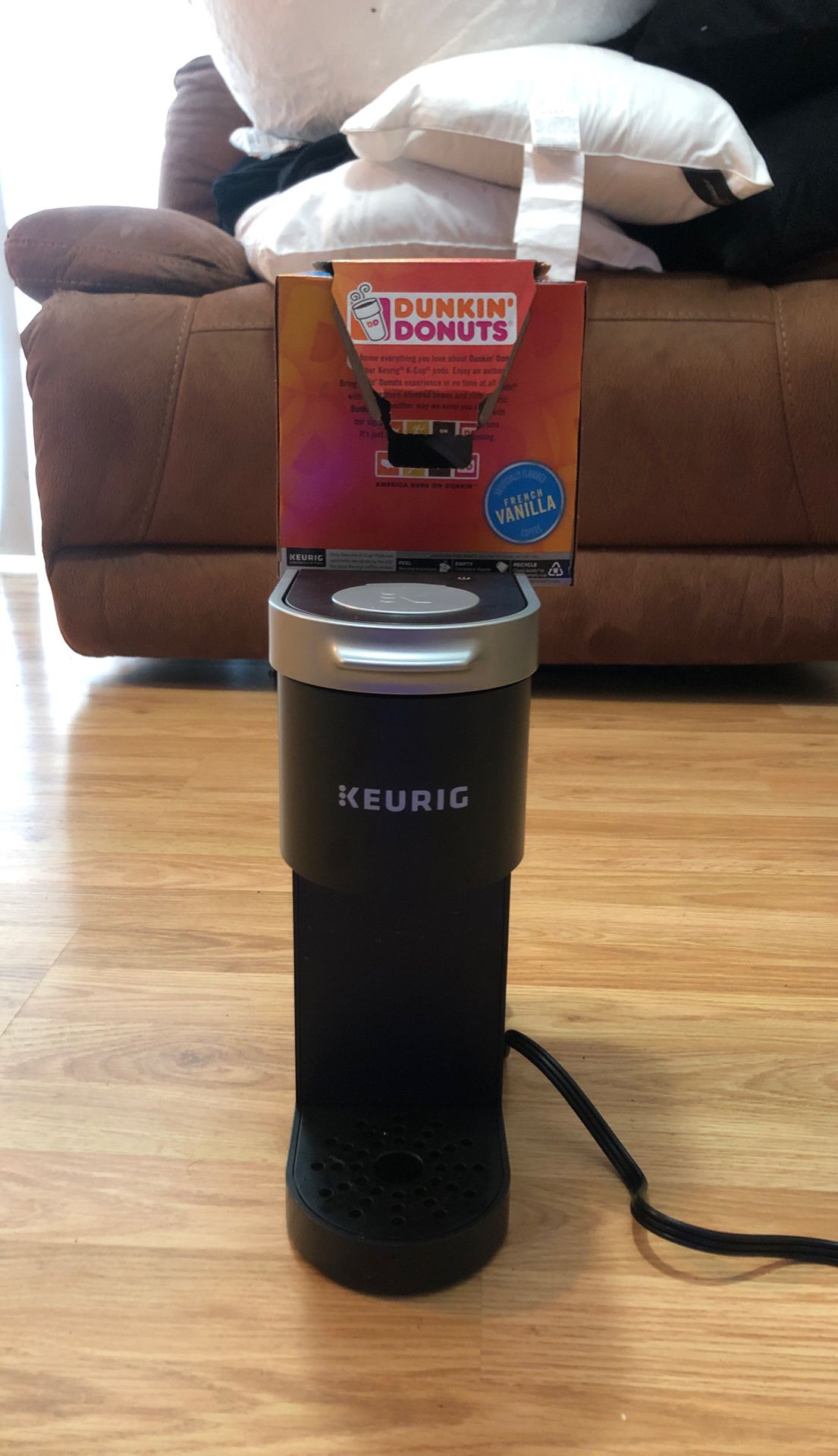 Keurig with Dunkin Donuts coffee