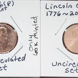 ​2026 1(contact info removed) Lincoln Cent Set (P&D), Key Date

