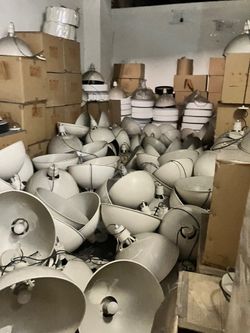 18 inch Office Pendant 4 Lamp Set Beige