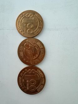 Grand American Fare 25th Anniversary Dollar 1(contact info removed) Coin Trade Token