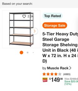 Heavy Duty Storage Racks - 50% Off - Great Deal!