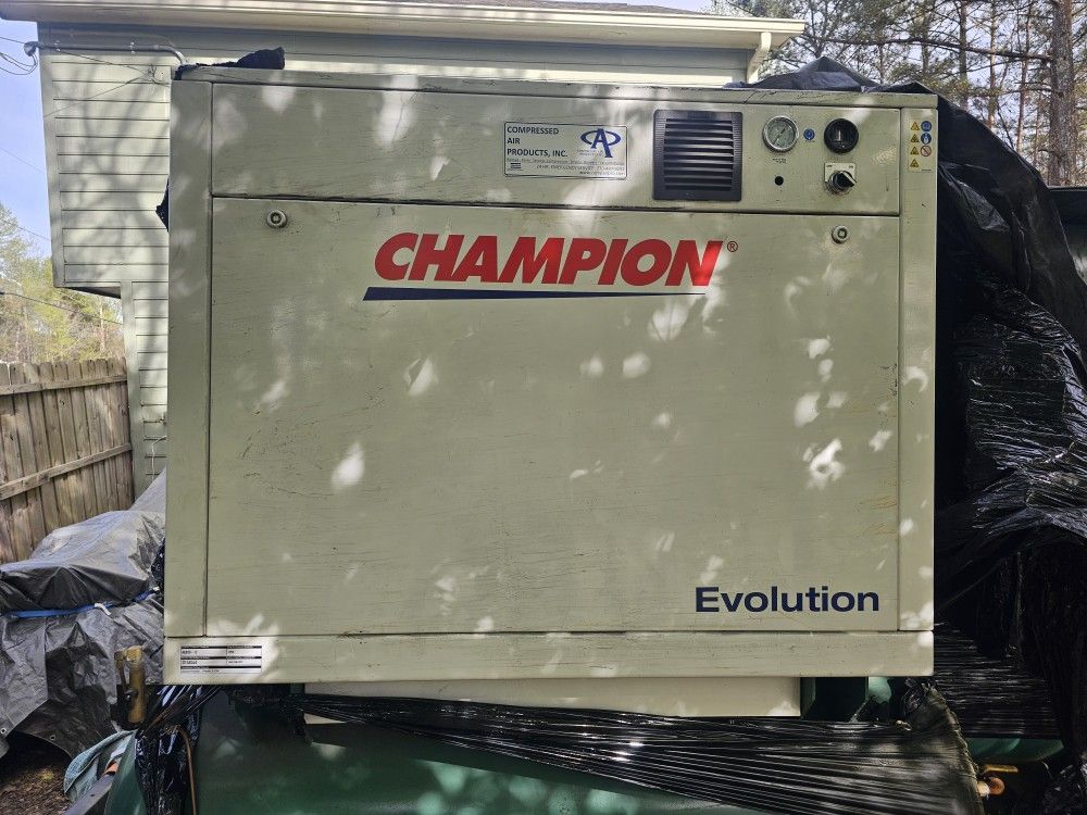 Champion HER10-12- 10hp Evolution Enclosed Reciprocating Air Compressor, 34.1 ACFM @ 175 PSIG