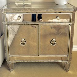 Mirrored Nightstand 