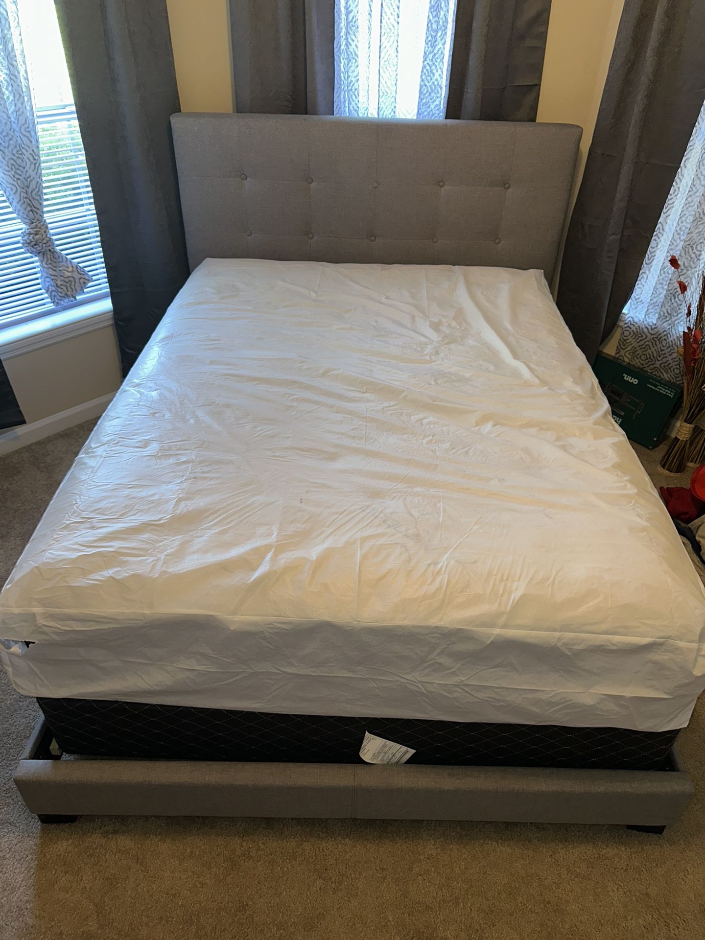 Queen Size Bed W/ Mattresses
