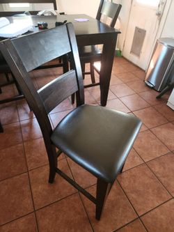 3 tall chairs