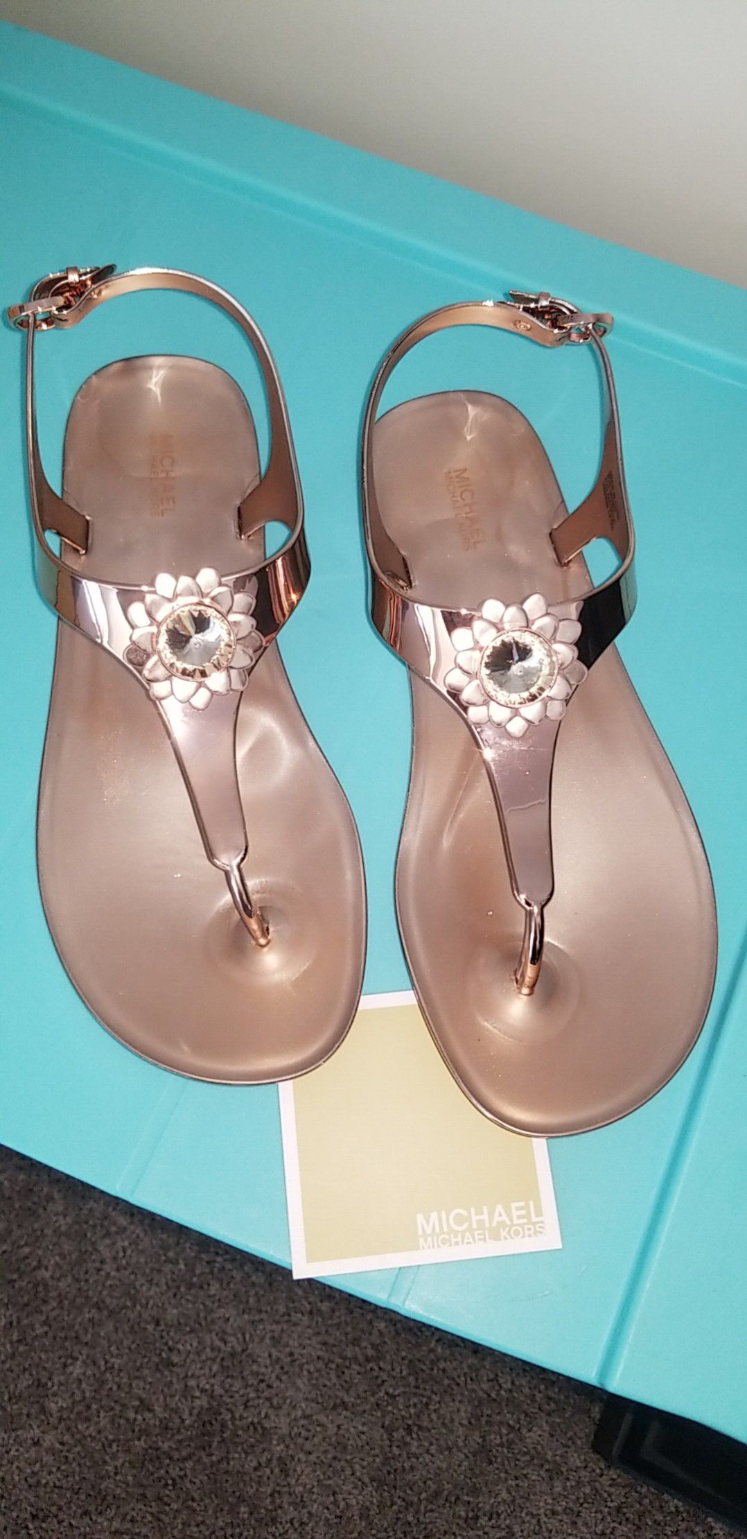 Women's Michael Kors Jelly Metallic Sandals ( PRICE REDUCED & FIRM)