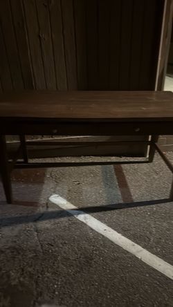 Desk with 2 drawers solid wood