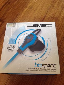 Biosport SMS AUDIO biometric Earbuds heart Rate monitor