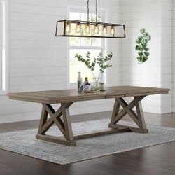 Bayside Extending Dining Table | Seats 8 People | Solid Wood