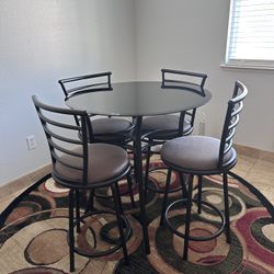 Glass Pub table Set