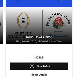 Rose Bowl tickets