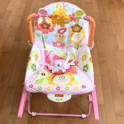 Fisher Price Baby Pink Rocker Chair Seat