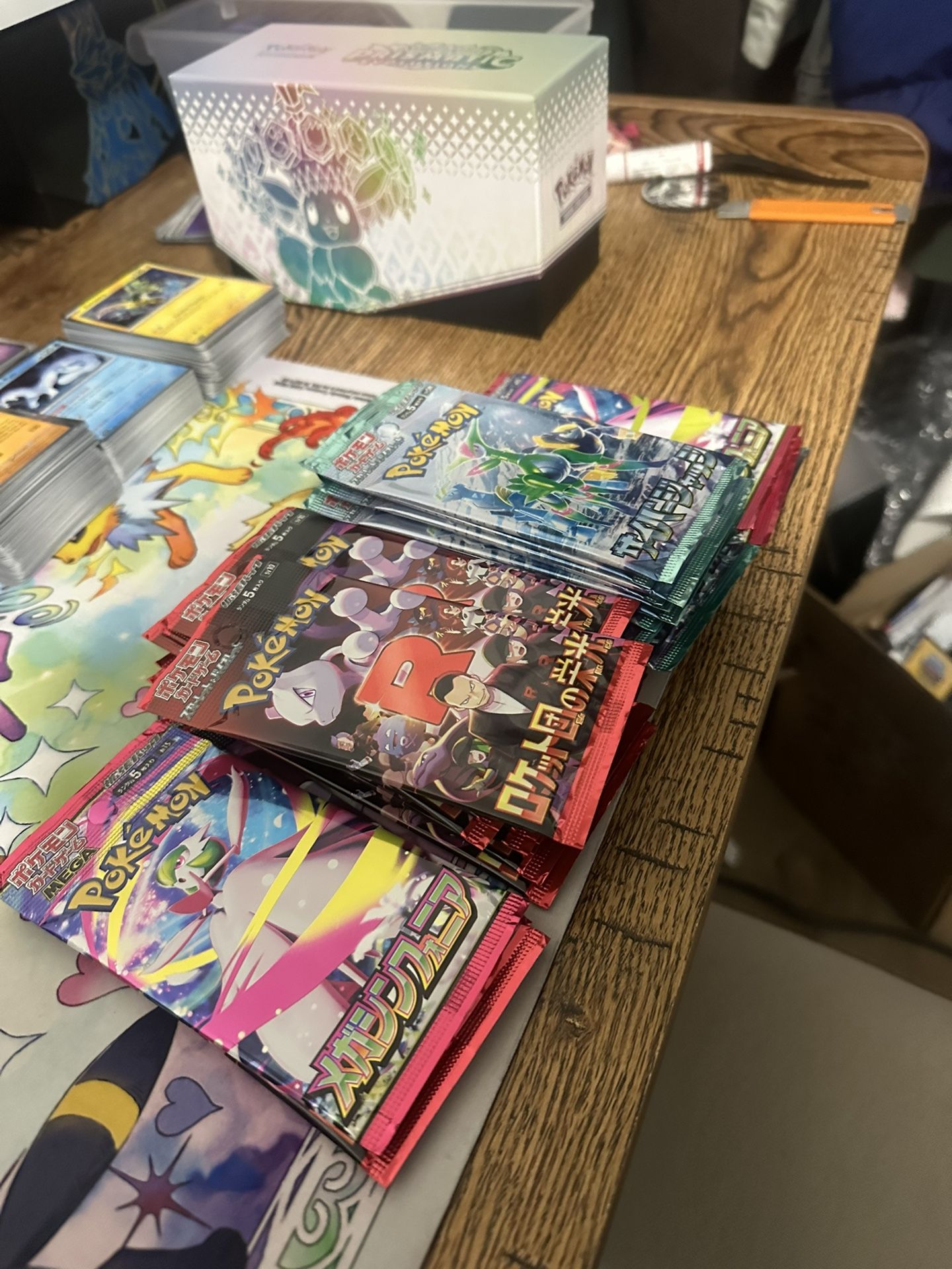 Pokemon Cards Mixed Lot Of Japanese Packs