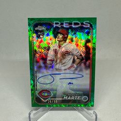 2024 Topps Chrome Logofractor Edition Autograph Noelvi Marte #RCA-NM Green /99