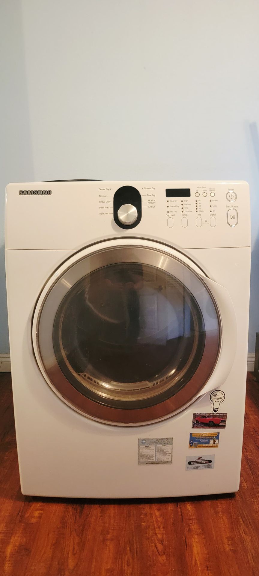 Samsung White Gas Dryer