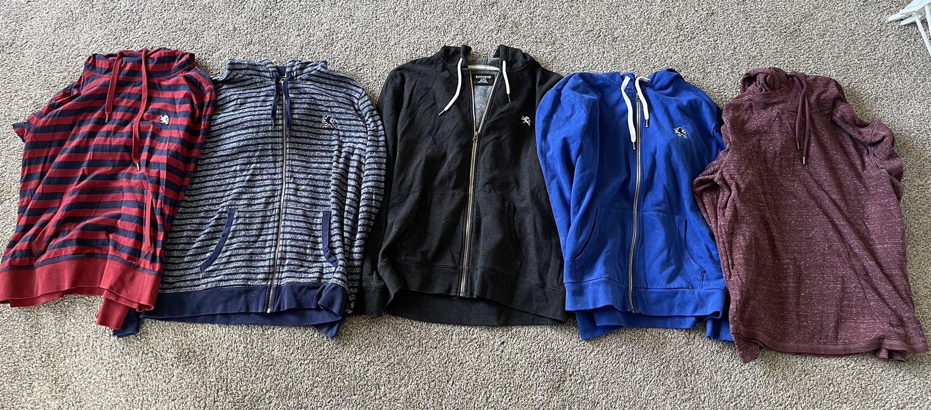 Express Hoddies Pull Over/ Zip Up