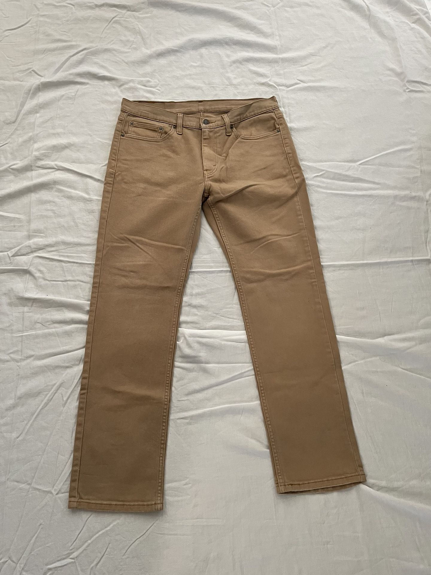 Lightly Distressed Tan Levis, Size 33