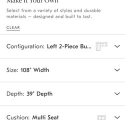 Free Sectional West Elm Haven 2 Piece