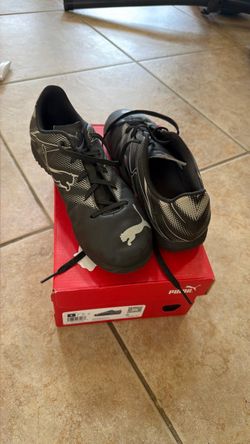 Puma Soccer Cleats Black and Silver