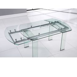 Extendable Glass Dining Table