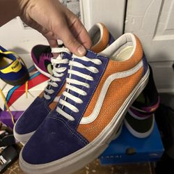 VANS Size 11 MENS Purple And Orange Old Skool 