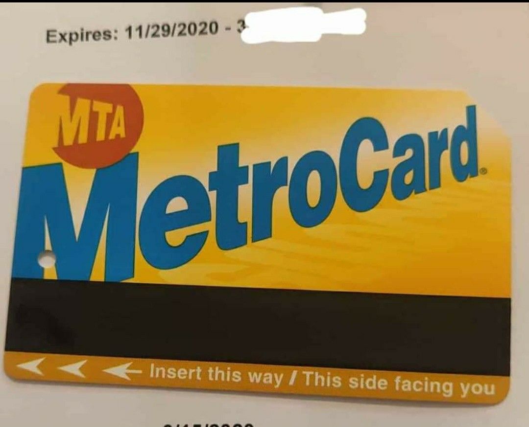 2 month metrocard (valid from October 1 to November 29 2020. 60 days unlimited metrocard