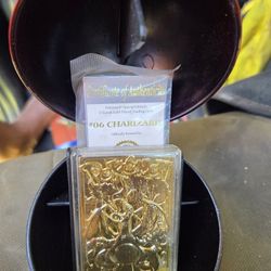 1999 Pokémon Charizard 23K Gold Plated Trading Card in Plastic Case - WITH COA