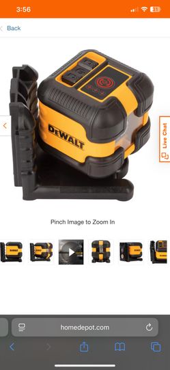 Dewalt 40 ft. Red Self-Leveling Cross Line Laser Level with (2) AA Batteries & Cas