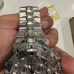 Silver Invicta Watch