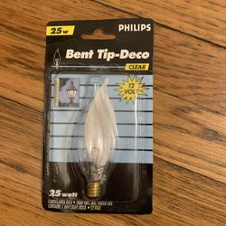 PHILIPS candelabra base 13823-0 25W 12V qty-1 BULB